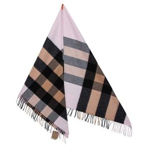 Burberry Pink 100% Cashmere Bandana - one size